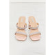 Shoes - MMShoes Leave A Little Sparkle Rhinestone Block Heel Sandal in Pink -  - Cultured Cloths Apparel