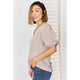 Women's Short Sleeve - Zenana V-Neck Puff Sleeve Top -  - Cultured Cloths Apparel