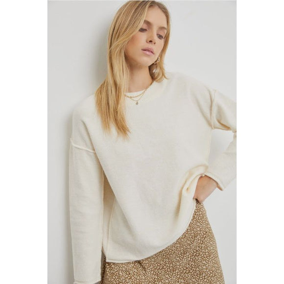 Women's Sweaters - Perfect Oversized Sweater - Vanilla - Cultured Cloths Apparel