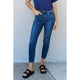 Denim - Judy Blue Aila Short Full Size Mid Rise Cropped Relax Fit Jeans -  - Cultured Cloths Apparel
