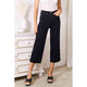Denim - Judy Blue Full Size High Waist Wide Leg Cropped Jeans - Black - Cultured Cloths Apparel