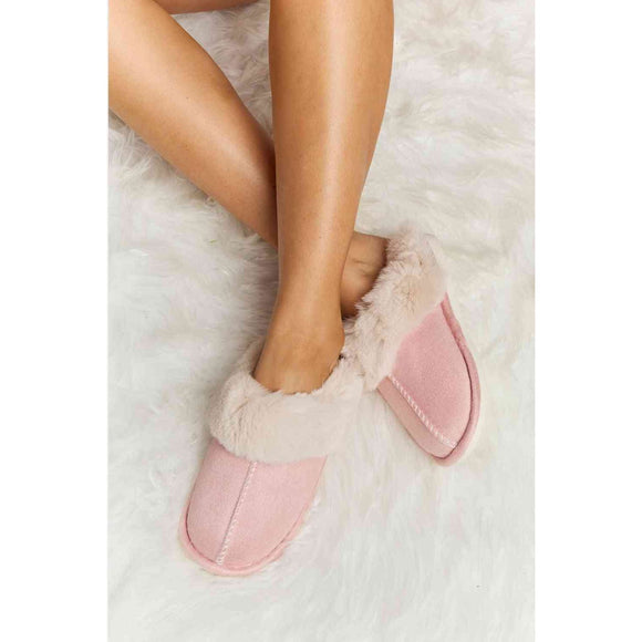 Shoes - Melody Fluffy Indoor Slippers - Blush Pink - Cultured Cloths Apparel