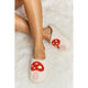 Shoes - Melody Mushroom Print Plush Slide Slippers -  - Cultured Cloths Apparel