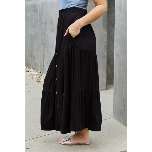 Women's Skirts - Heimish So Easy Full Size Solid Maxi Skirt -  - Cultured Cloths Apparel