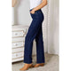Denim - Judy Blue Full Size Raw Hem Straight Leg Jeans with Pockets -  - Cultured Cloths Apparel