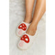 Shoes - Melody Mushroom Print Plush Slide Slippers - Pink - Cultured Cloths Apparel