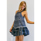 Women's Dresses - PRINTED HALTER NECK MINI DRESS -  - Cultured Cloths Apparel
