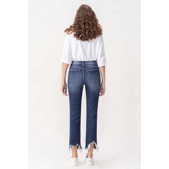 Denim - Lovervet Jackie Full Size High Rise Crop Straight Leg Jeans -  - Cultured Cloths Apparel