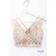 Bralettes - Beautiful Crochet Lace Bralette - Nude - Cultured Cloths Apparel