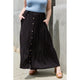 Women's Skirts - Heimish So Easy Full Size Solid Maxi Skirt - Black - Cultured Cloths Apparel