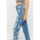 Denim - Judy Blue Laila Full Size Straight Leg Distressed Jeans -  - Cultured Cloths Apparel