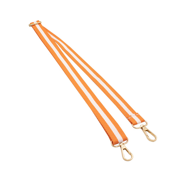 Bag Straps - Spirit Purse Straps Game Day Collection - Orange/White - Cultured Cloths Apparel