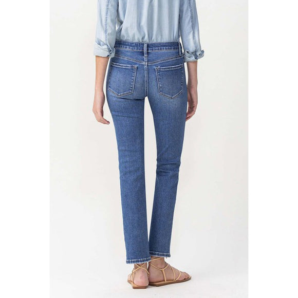 Denim - Lovervet Full Size Maggie Midrise Slim Ankle Straight Jeans -  - Cultured Cloths Apparel