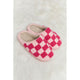Shoes - Melody Checkered Print Plush Slide Slippers -  - Cultured Cloths Apparel