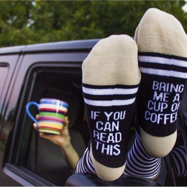 Socks - Funny Socks | Comfy Socks with Funny Sayings - Black - Cultured Cloths Apparel