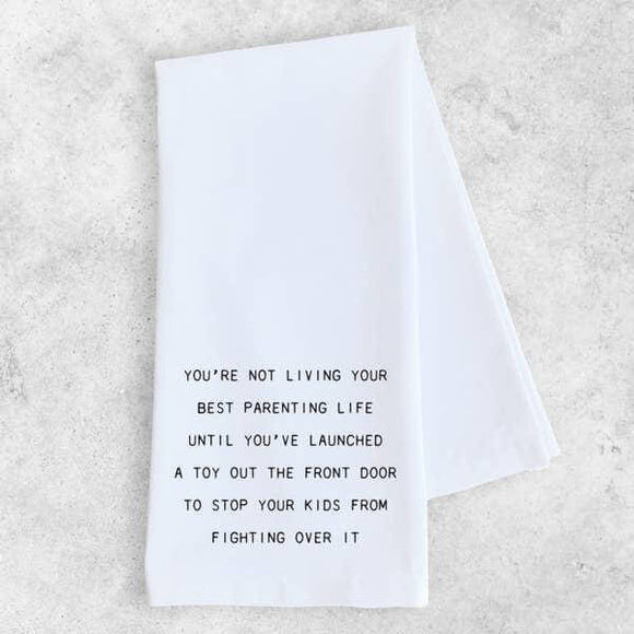 Gifts - Living Your Best Parenting Life - Tea Towel -  - Cultured Cloths Apparel