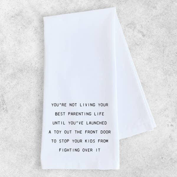 Gifts - Living Your Best Parenting Life - Tea Towel -  - Cultured Cloths Apparel
