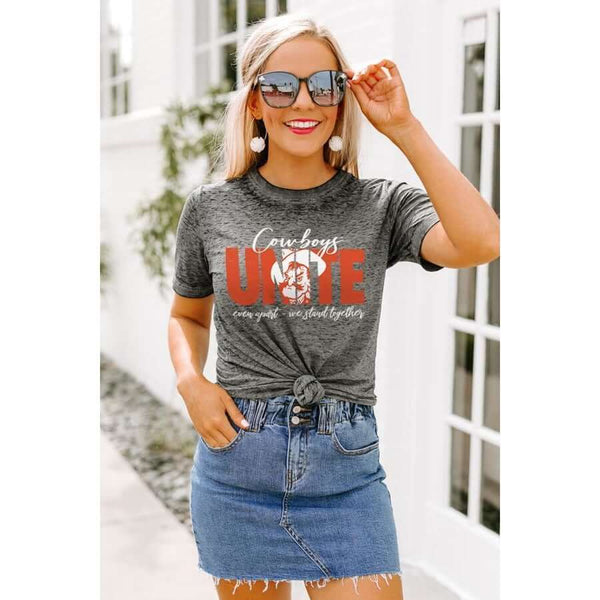 Graphic T-Shirts - Oklahoma State Cowboys "Rising Together" Top -  - Cultured Cloths Apparel