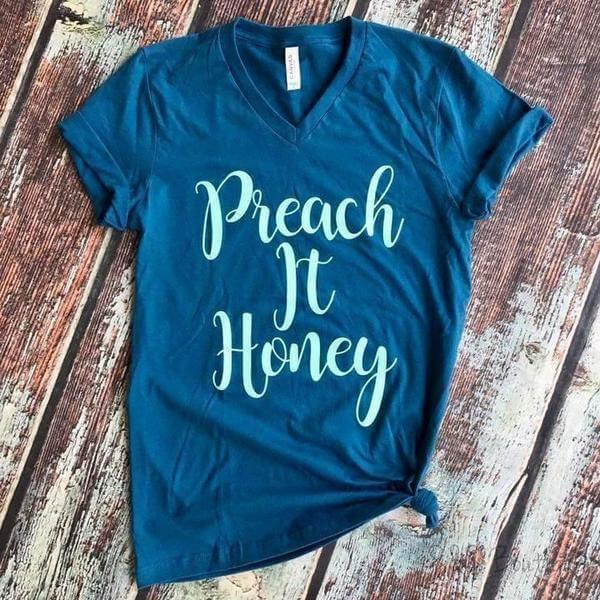 Graphic T-Shirts - Preach It Honey Graphic T-Shirt - Small - Cultured Cloths Apparel