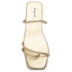 Shoes - QUPID Flashy Champagne Strappy Sandal - Champagne - Cultured Cloths Apparel