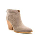 Shoes - Qupid Stanley Grey Suede Chunky Heel Ankle Booties - Grey - Cultured Cloths Apparel