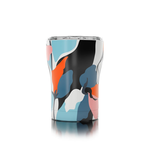 Drinkware - SIC 12oz Insulated Cups - Terra Cotta Flower - Cultured Cloths Apparel
