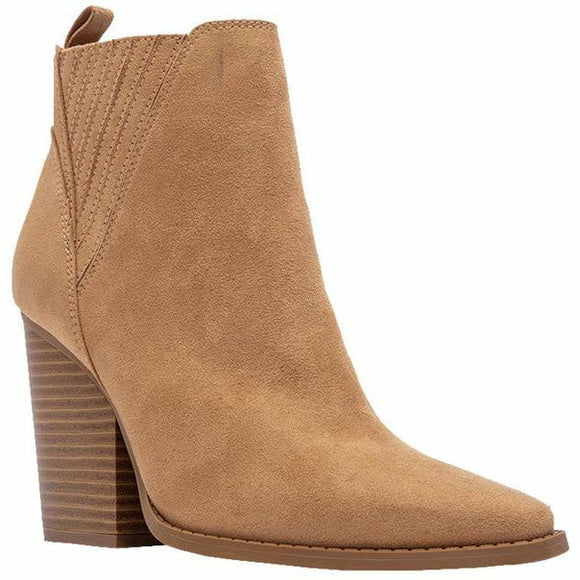 Shoes - Qupid Pointy Toe Suede PU Booties -  - Cultured Cloths Apparel