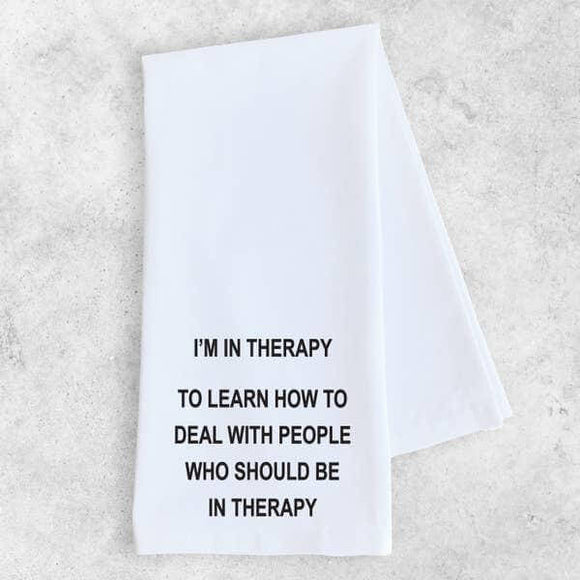 Gifts - Therapy - Tea Towel -  - Cultured Cloths Apparel