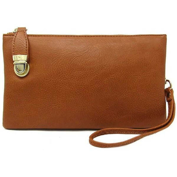 Handbags - Womens Multi Compartment Crossbody - Tan - Cultured Cloths Apparel