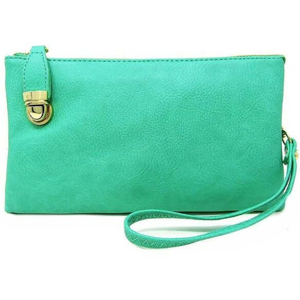 Handbags - Womens Multi Compartment Crossbody - Turquoise - Cultured Cloths Apparel
