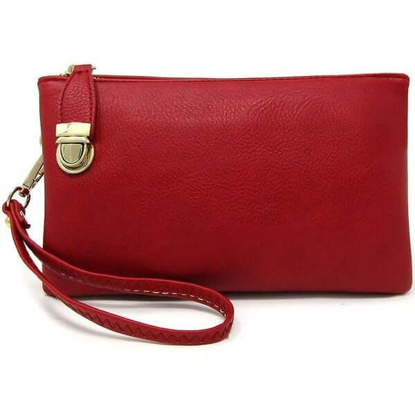Handbags - Womens Multi Compartment Crossbody - Red - Cultured Cloths Apparel